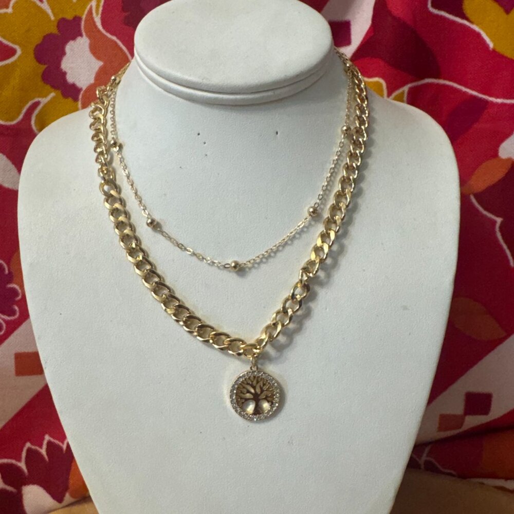 Stainless Steel Statement Necklace/Modern Luxury Statement Necklace - Picture 4 of 6
